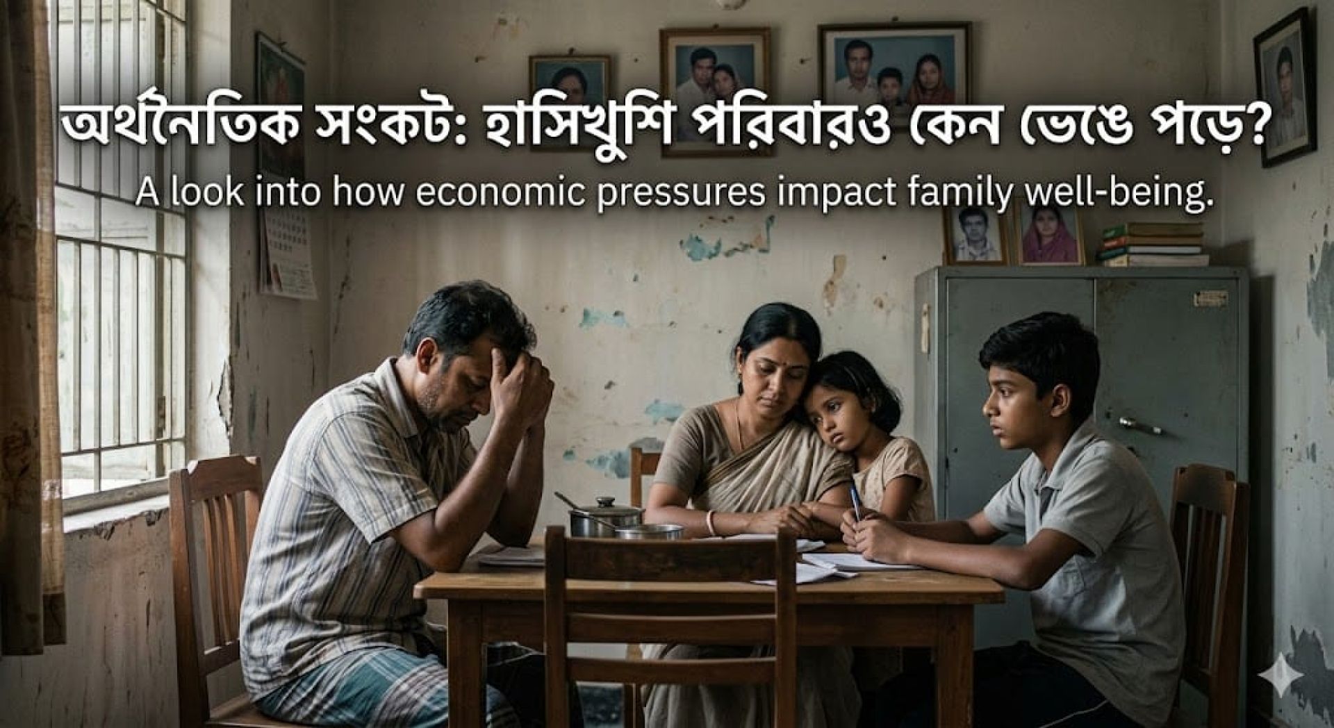 অর্থনৈতিক সংকট: হাসিখুশি পরিবারও কেন ভেঙে পড়ে?